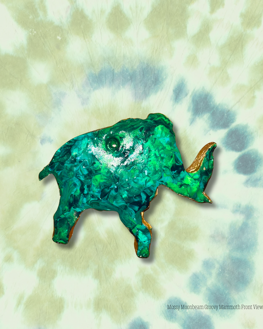 The Groovy Mammoth Door/Window Gem - Mossy Moonbeam