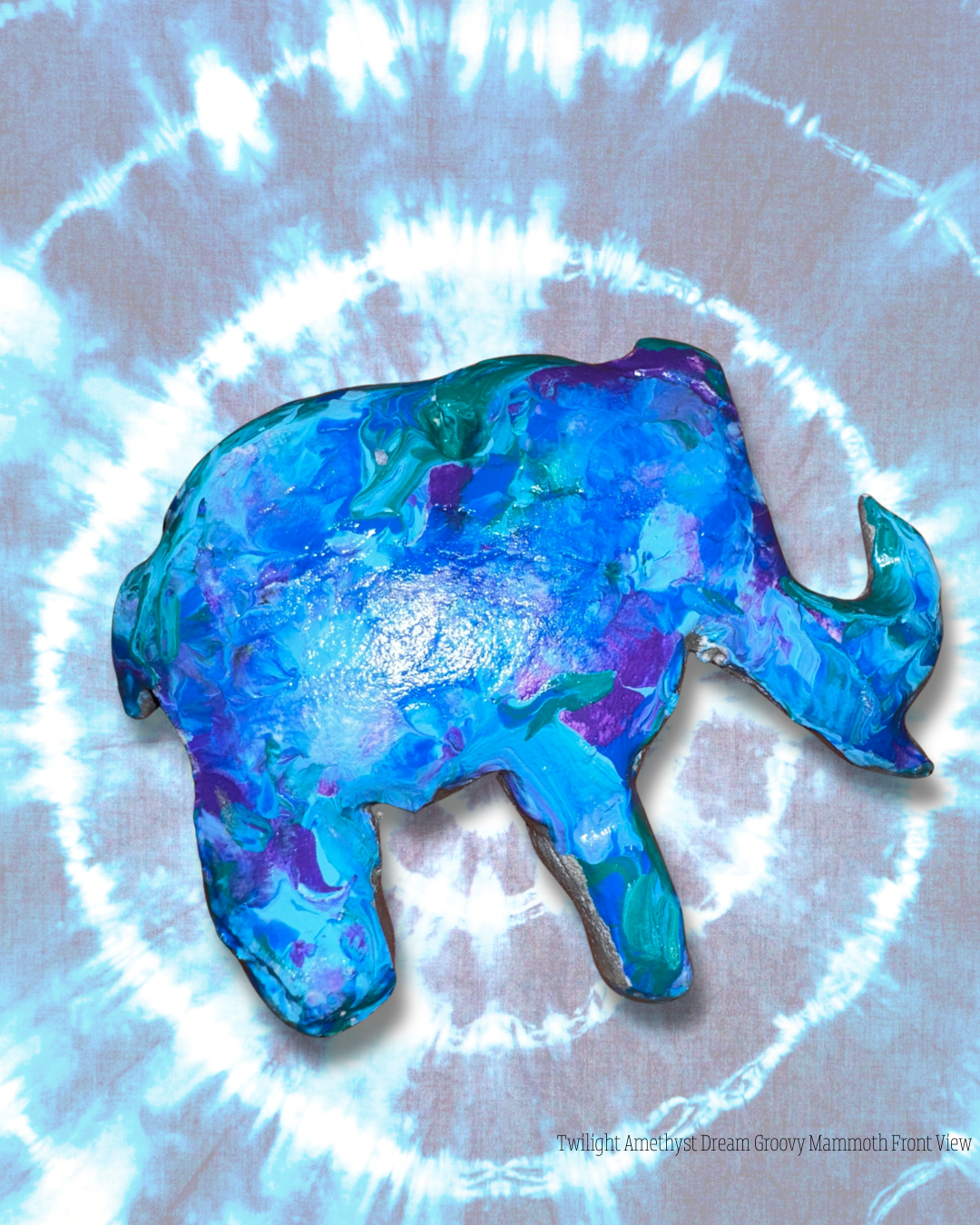 The Groovy Mammoth Door/Window Gem - Twilight Amethyst Dream