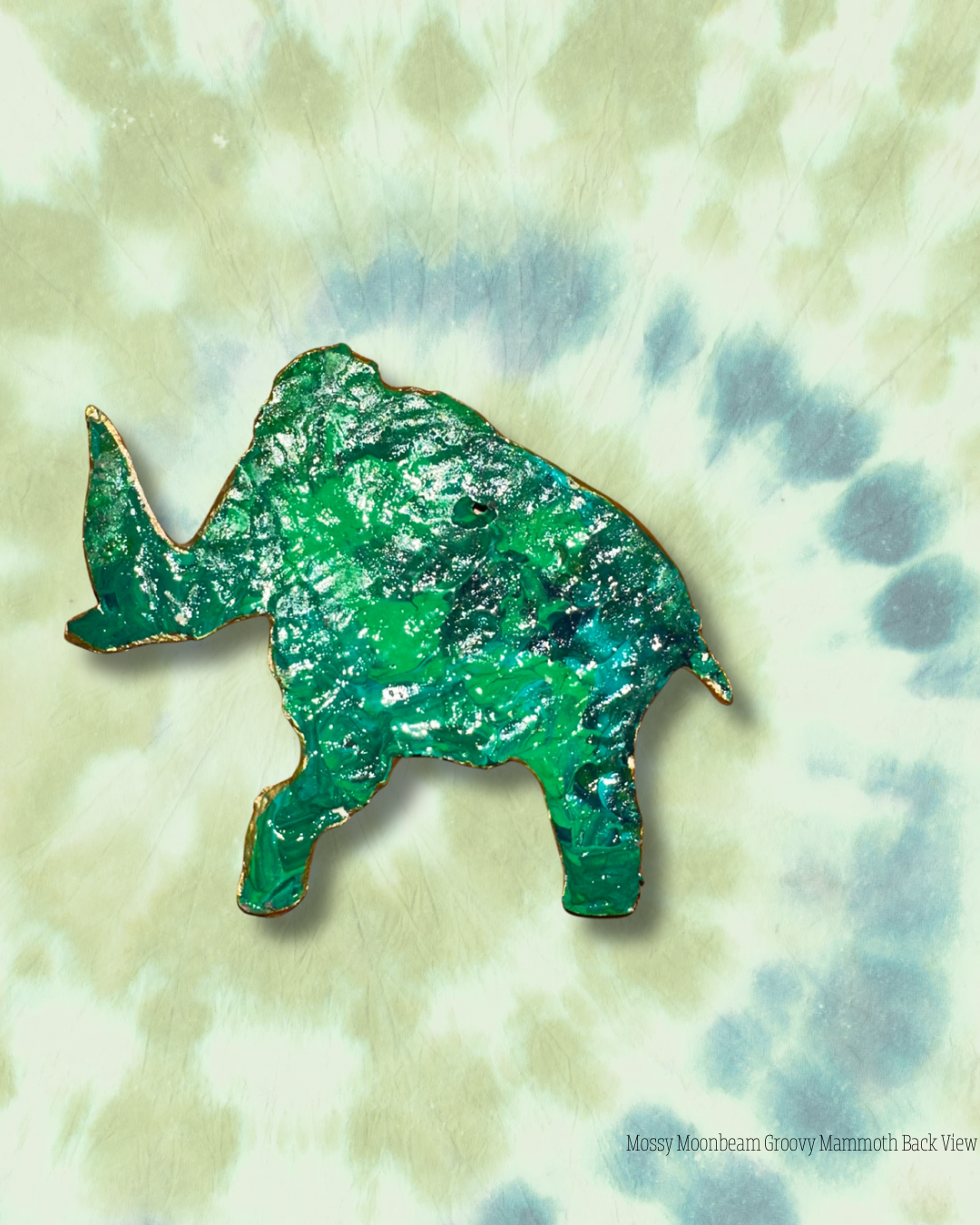 The Groovy Mammoth Door/Window Gem - Mossy Moonbeam