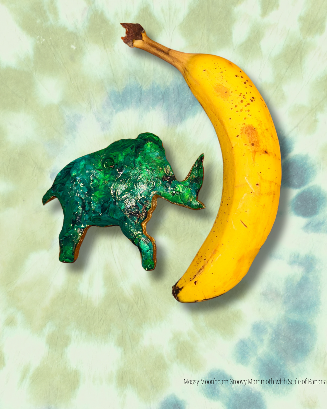 The Groovy Mammoth Door/Window Gem - Mossy Moonbeam