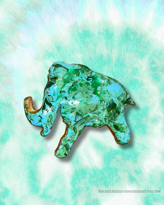 The Groovy Mammoth Door/Window Gem - Blue Earth Radiance