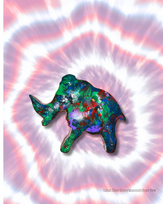 The Groovy Mammoth Door/Window Gem - Cobalt Shore