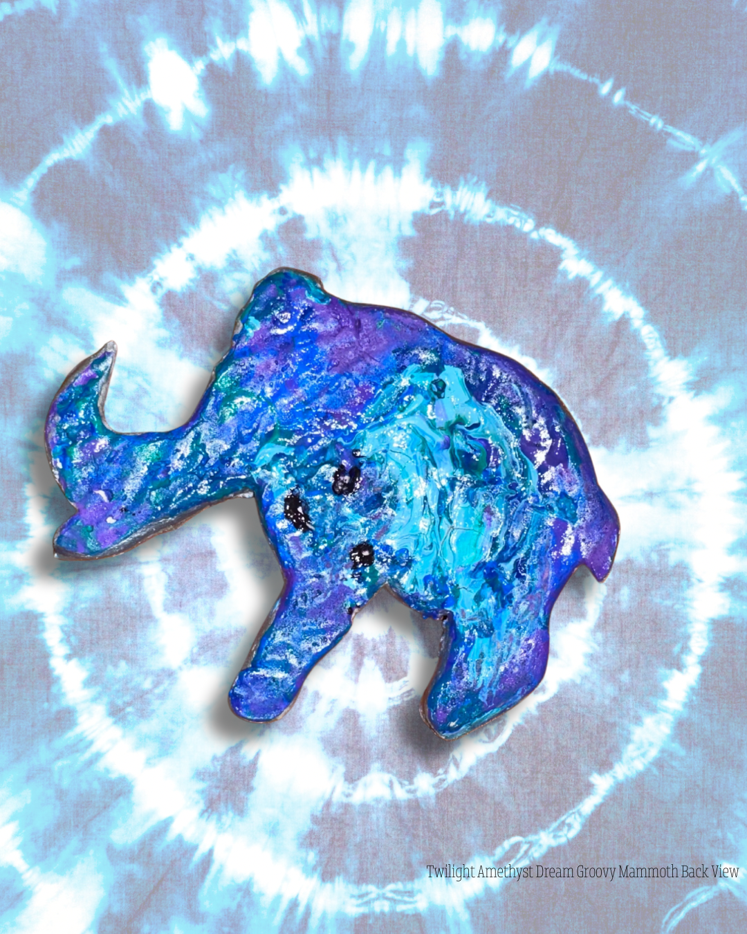 The Groovy Mammoth Door/Window Gem - Twilight Amethyst Dream