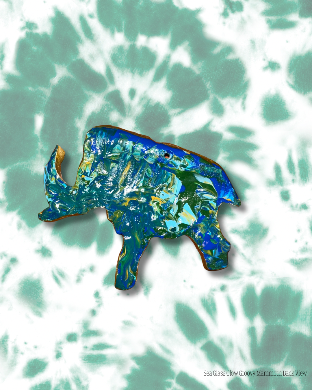 The Groovy Mammoth Door/Window Gem - Seaglass Glow